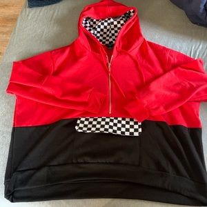 Red&Checker Hoodie